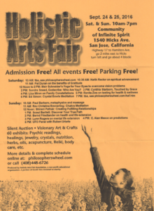 Holistic Arts Fair Flyer